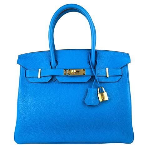 Hermès Birkin 30 Blue Zanzibar Togo with Palladium 